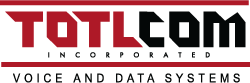 TOTLCOM, Inc. Voice and Data Systems Logo